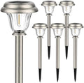 Solar Lights Outdoor Waterproof Stainless Steel Glass Solar Pathway Lights by DERAYSIONSolarLighting
