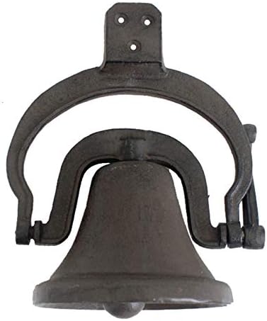 Door Knocker Vintage Door Bell Rattle Jingle, Indoor Outdoor Main Doorbells | Classic Wall Hanging Dinner Bell | Cast Iron Decor Bell, Luck Chime Keepers Bell by Unknown
