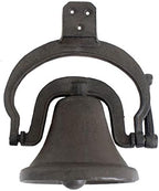 Door Knocker Vintage Door Bell Rattle Jingle, Indoor Outdoor Main Doorbells | Classic Wall Hanging Dinner Bell | Cast Iron Decor Bell, Luck Chime Keepers Bell by Unknown