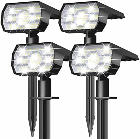 NYMPHY Solar Lights Outdoor Waterproof - 4 Pack (Cool White) by NYMPHY