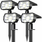 NYMPHY Solar Lights Outdoor Waterproof - 4 Pack (Cool White) by NYMPHY