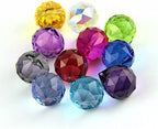 Queenbox 10pcs 40mm Crystal Suncatcher Prism Ball Rainbow Hanging Pendants Maker with Hole for Chandelier Feng Shui Window, Red - Image 5