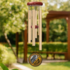 Personalized Firefighter Memorial Wind Chimes for Outdoors – Custom Photo Name & Years Remembrance Chime – Sympathy Gift for Loss of Loved One – Meaningful First Responder Tribute for Garden - Image 5
