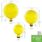 Achla Designs G6-Y-C, Lemon Drop 6-Inch Crackle Gazing Globe Ball, 6 - Image 3