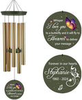 ASTARIN Memorial Butterfly 36" Wind Chimes, Personalized Name Sympathy Wind Chime, in Memory of Loss Mom Loved One, Large Deep Tone Bereavement Windchimes for Clearance(Produced in Texas) by Astarin