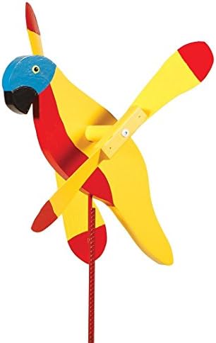 Sun Parrot Whirligig/Whirly Bird Garden Spinner Lawn Decoration Amish Made by Dress+The+Yard