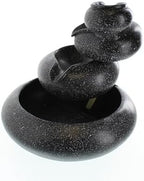 Zingz & Thingz Zen Collection Resin Tabletop LED Water Fountain, Four-Tier, 9.5x9.5x10 - Image 5