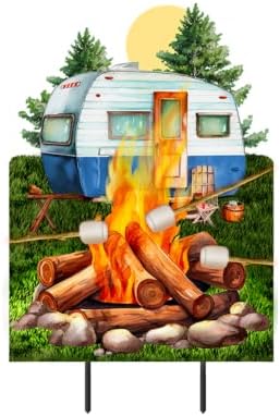 Briarwood Lane Summer Metal Art 27x15 Roasting Marshmallows for Summer Metal Art by BriarwoodLane