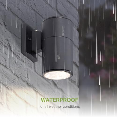 ASD 1 Light Dusk to Dawn Cylinder Outdoor Sconce Lights, E26 Base 2 Pack - Image 6