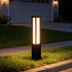 SkyGlow 26" Bollard Light, 12V Low Voltage Aluminum LED IP65 Waterproof Outdoor Modern Landscape Path Lights 3000K Curb Appeal Hardwired for Garden Pathway Lawn Patio Courtyard Driveway Commercial by SkyGlow