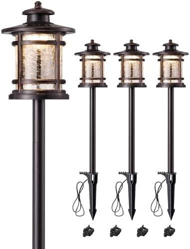 EDISHINE Low Voltage Pathway Lights Waterproof Landscape Path Lights 4 Pack by EDISHINE