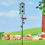 BAYN 57” Metal Bird House Stake for Outside Decorative - Image 6
