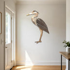 Heron Metal Wall Art Rustic Bird Plaque Steel Decor for Garden Patio Porch Living Room Indoor Outdoor Hanging Ornament (16 INCH) - Image 5