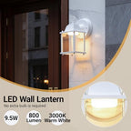 LIT-PaTH Outdoor Wall Light Fixture, Aluminum, LED 3000K, White, 2 Pack - Image 3