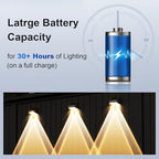 Long Lasting Solar Fence Lights Outdoor,3000/4000/6000K,Deck Lights Waterproof,Perfect for Winter and Rainy Days,Dusk to Dawn High Brightness Solar Lighting for Wall,Step,Yard,Patio,Backyard(12 Pack) - Image 6