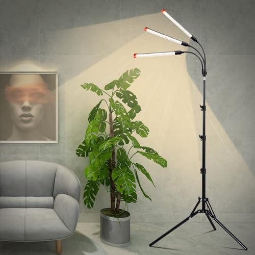 3Head Standing Grow Light for Indoor Bonsai Tree, Seed Starting - Image 3