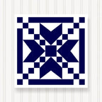 BQ006-04 BARN Quilt Block Outdoor Square | 6 Sizes | Outside Pattern | Wall Art | Yard Art | Barn Quilt Sign | Farm Quilt Design (18" x 18" 1 Sided) by SignStuffInc