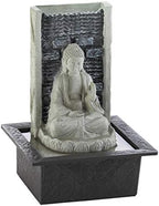 Zingz & Thingz Zen Collection Resin Tabletop LED Water Fountain, Buddha Cascading, 8.25x7.25x11.25 by ZingzThingz