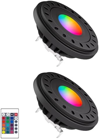 PAR36 LED Bulb, RGB Color Changing Low Voltage Lights 12V 2pcs by Makergroup