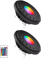 PAR36 LED Bulb, RGB Color Changing Low Voltage Lights 12V 2pcs by Makergroup