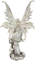 Design Toscano Fairy of Hopes and Dreams Garden Statue by Artist Cecelia 11"Wx11"Dx22" - Image 6