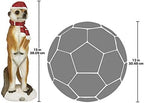 Christmas Decorations - Merry Meerkat Holiday Porch Greeter Meerkat Statue: Set of Two - Image 2