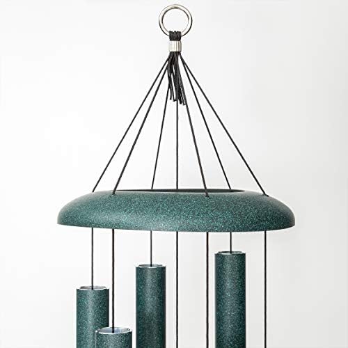 Corinthian Bells 44 Inch Green Deep Tone Wind Chimes for Outside, Large Outdoor Garden Wind Chime, Made in USA - Image 5