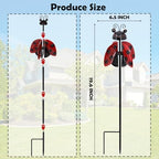 4 Pack Metal Wind Spinners Garden Stake Butterfly Frog Bee Kinetic Art - Image 4