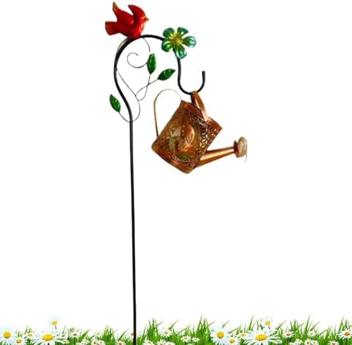 Solar Watering Can Lights | Outdoor Waterproof Lighting Decorations | Bird Watering Can Shape Landscaping Lights,for Yard Lawn Patio Porch Pathway Walking Landscaping by Unknown