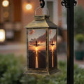 Solar Lantern Outdoor Waterproof Passenger Airplane Taking Off Sunset Garden Decor LED Hanging Solar Lights Tabletop Lamp Gifts for Women Mom Outside Yard Patio Porch by DERUINVAIO