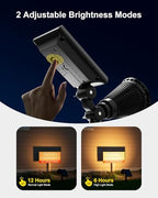 FALOVE 4 Pack Solar Spot Lights Outdoor Warm White LED Waterproof Landscape - Image 3