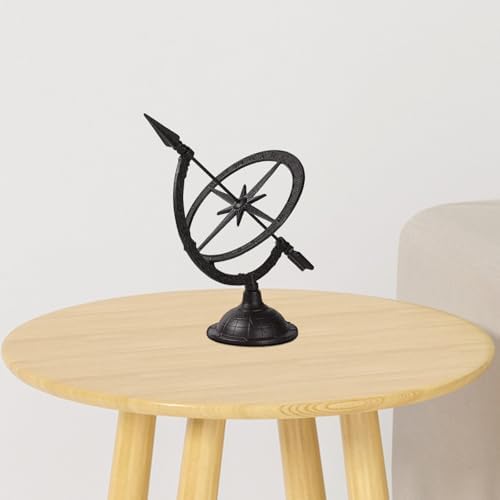 Cast Iron Armillary Sundial, Timing Instrument Ancient, Indoor Outdoor Deco - Image 2