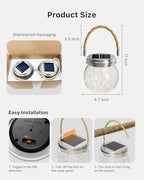 6 Pack Sun Power Cracked Glass Globe Lantern Hanging Color Lighting - Image 5