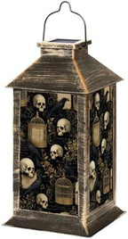 Solar Lantern Outdoor Garden Hanging Lantern Gothic Skull Raven Vintage Birdcages Aesthetic Crow Waterproof Solar Powered Lighting Outside Table Lamp for Patio Deck Yard Camping by Unknown