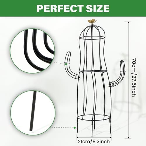 8”x28” Metal Obelisk Trellis for Climbing Plants & Garden Decor - Image 2