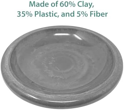 Bird Bath, Bowl Only - 19" Azure Blue Fiber Clay Bird Bath Bowl, Lighweight-3.7lbs. - Image 4