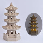 Solar Pagoda Garden Statue LED Zen Decor for Outdoor Yard - Image 2