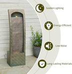 Sunlinua 42H Modern Outdoor Water Fountain with LED Light - Image 3