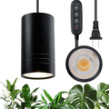 Hanging Grow Light for Indoor Plants, Full Spectrum Growing Plant Lamp with Timer,Decorative Pendant Plant Light Garden, Flowers, Greenhouse (Black) by GroNeed