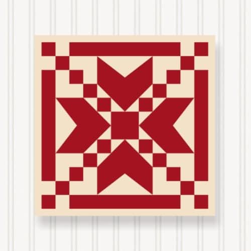 BARN Quilt Block Outdoor Square BQ006-01 | 6 Sizes | Outside Pattern | Wall Art | Yard Art | Barn Quilt Sign | Farm Quilt Design (23.5" x 23.5" 1 Sided) by SignStuffInc