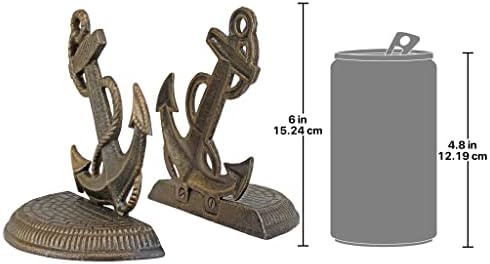 Design Toscano Maritime Anchor Cast Iron Sculptural Bookend Pair - Image 5