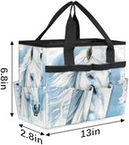 Horse Garden Tool Bag, Garden Tote Storage Bag with 10 Pockets, Indoor and Outdoor Horse Animal Gardening Tool Organizer for Women Men - Image 3