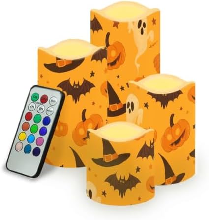 Pumpkin Flameless Battery Operated Lamp with Remote Control by Uorisanigo