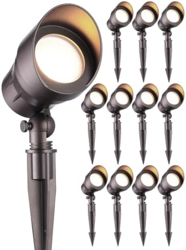 LEONLITE 12-Pack 12-24V Low Voltage LED Spotlight 3000K Oil Rubbed Bronze by LEONLITE