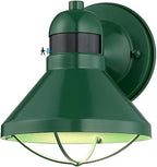 LONEDRUID Dusk to Dawn Motion Sensor LED Outdoor Wall Light Fixture Green by LONEDRUID