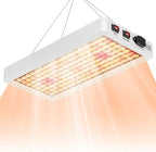 500W Power Natural Sunlight LED Grow Light, 288 Energy-Saving Lamp Beads with UV/IR Veg/Bloom Modes, 100-277V Universal Voltage US Plug – Perfect for Greenhouse, Hydroponics Vegetable Flower Planting by WENNI