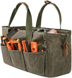 Heavy Duty 18-Inch Tool Bag for men, 12 Pockets, Large Zippered Tool Organizer, Portable Empty Toolbox for Mechanics, Electricians, DIY – Durable Soft Handle, Ideal Father’s Day or Birthday Gift - Image 4