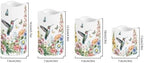 Hummingbird Floral Flameless Candles LED Pillar Candles Battery Operated Candles with Remote and Timers Color Changing Electric Fake Plastic Candles Living Room Home Table Decor Set of 4 - Image 2