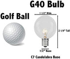 Novelty Lights 11 Feet 10 Light LED G40 Outdoor Cafe String Lights - Image 6