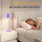 CHLORANTHUS 2 Pack Cordless Table Lamps, 3 Colors Stepless Dimming, 5000mAh Rechargeable Battery LED Desk Lamp for Bedroom/Couple Dinner/Desk/Cafe/Dining Room/Terrace - Image 5